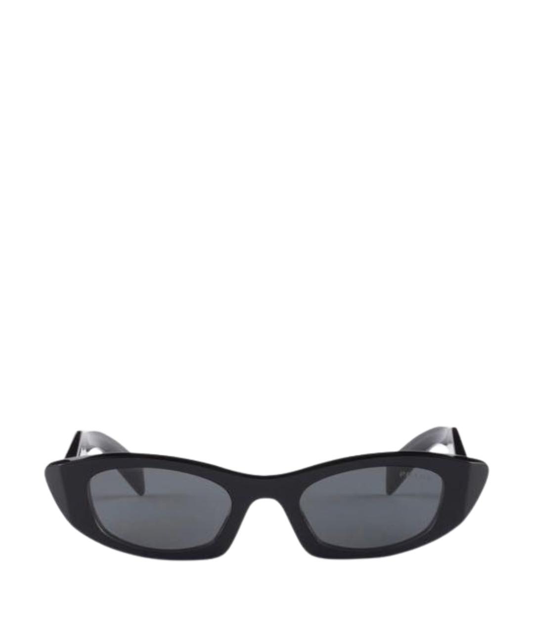 PRADA Черные пластиковые солнцезащитные очки, фото 1
