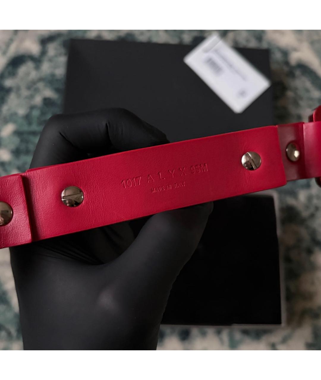1017 ALYX 9SM Красный кожаный браслет, фото 6