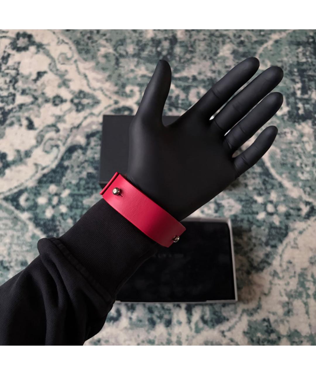 1017 ALYX 9SM Красный кожаный браслет, фото 5