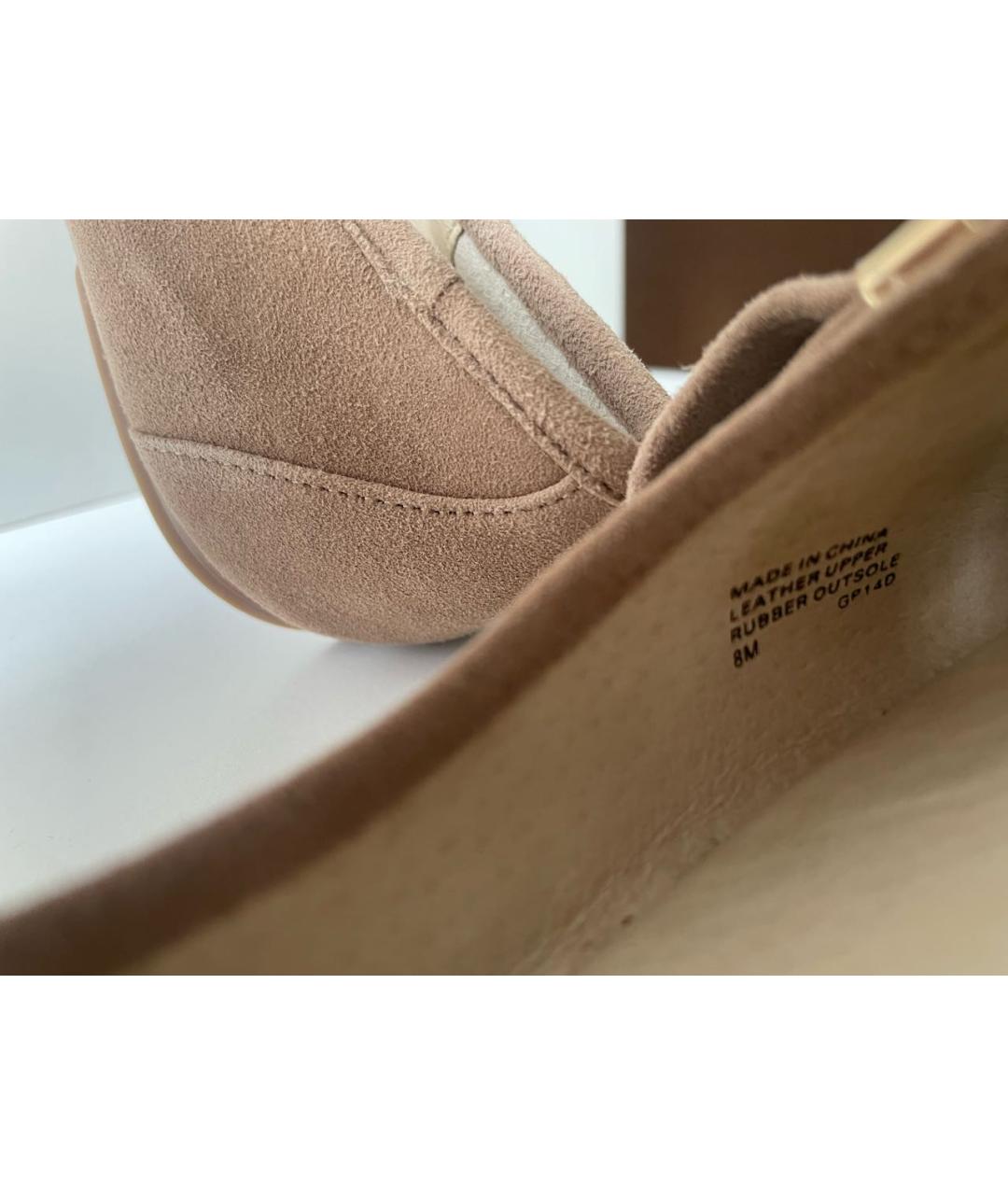 MICHAEL MICHAEL KORS Бежевые замшевые балетки, фото 8