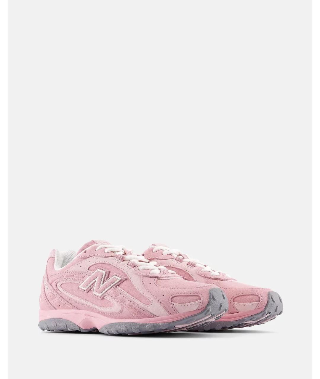 NEW BALANCE Розовые замшевые кроссовки, фото 3