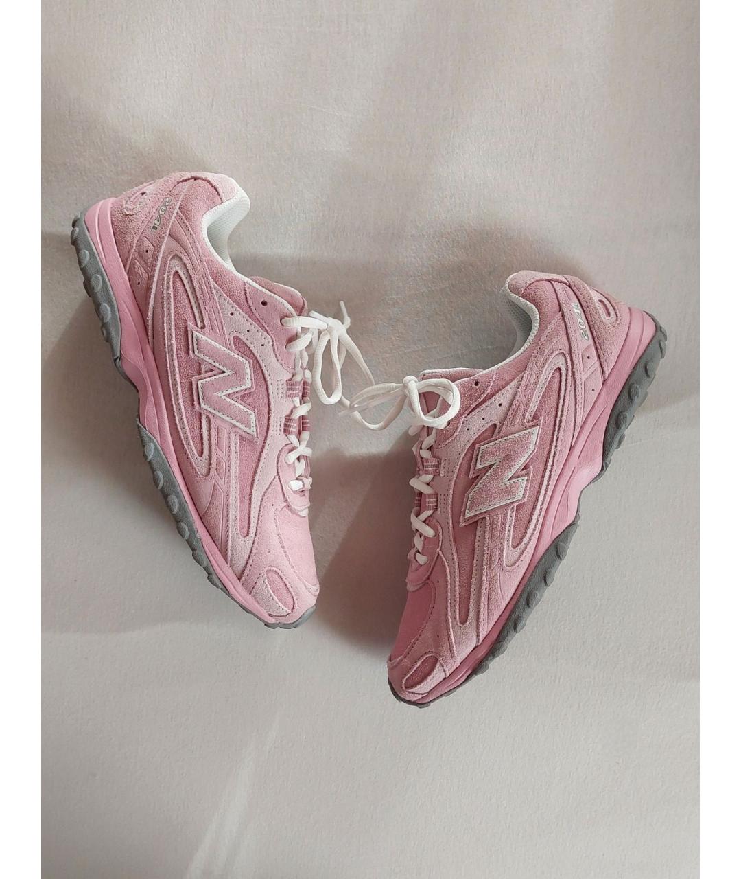 NEW BALANCE Розовые замшевые кроссовки, фото 6