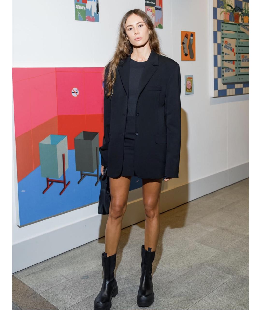 BOTTEGA VENETA Черные кожаные ботинки, фото 6