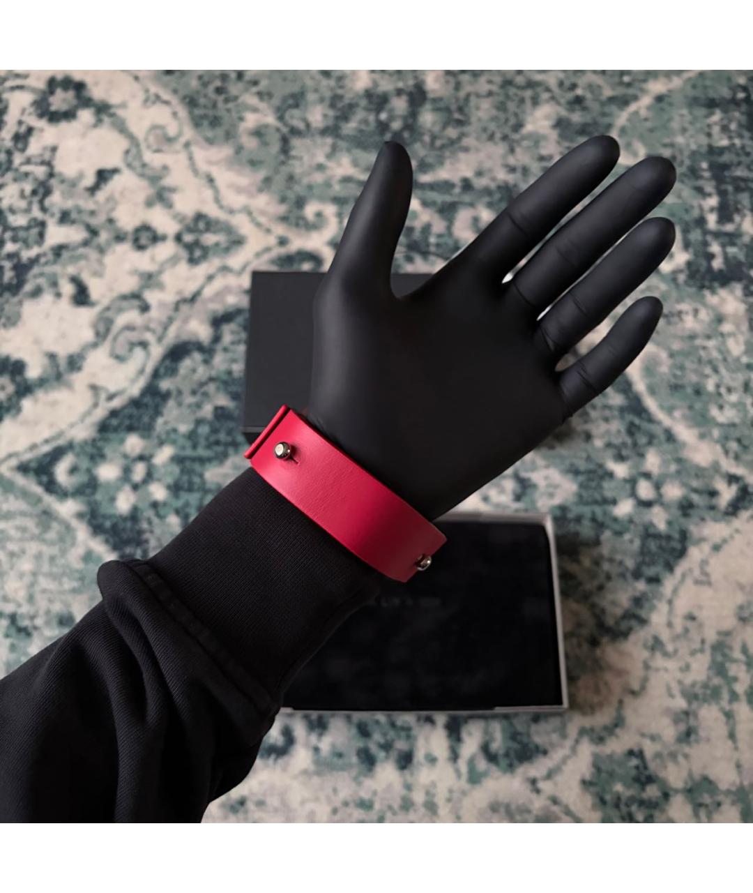 1017 ALYX 9SM Красный кожаный браслет, фото 5