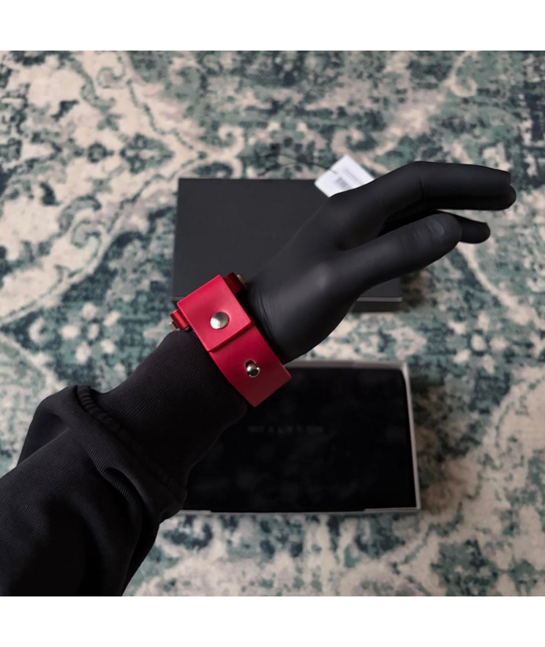 1017 ALYX 9SM Красный кожаный браслет, фото 4