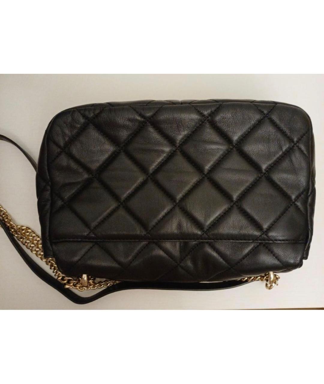 DKNY Черная кожаная сумка через плечо, фото 3