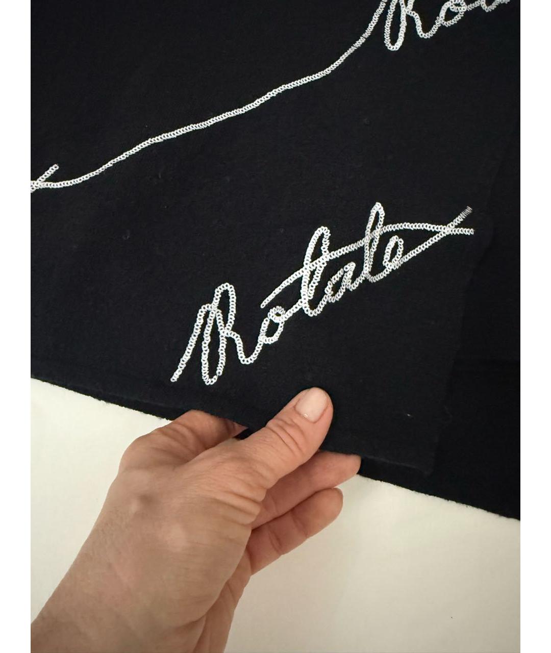 ROTATE Черная вискозная юбка мини, фото 7