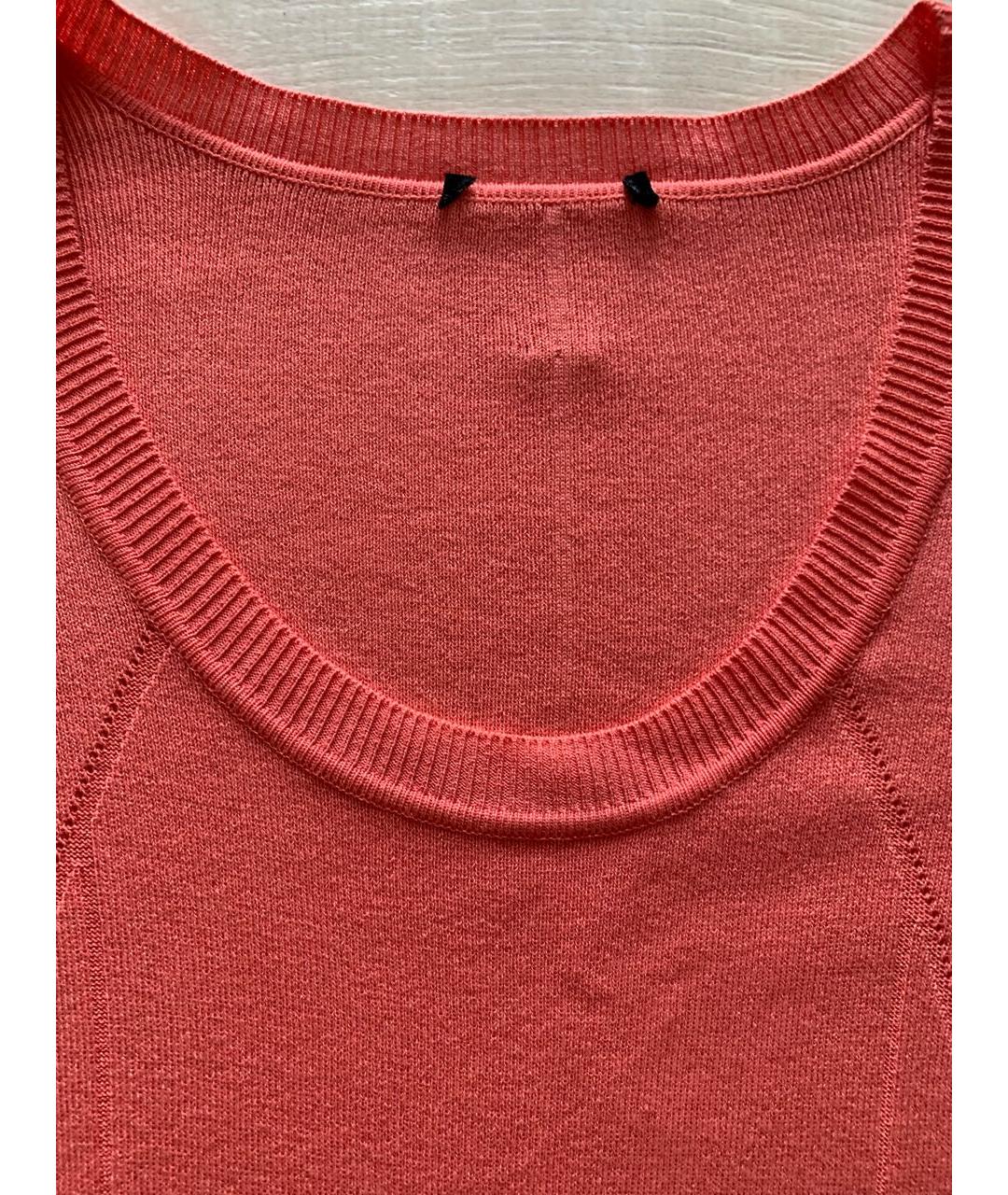 ESCADA Коралловое вискозное повседневное платье, фото 3