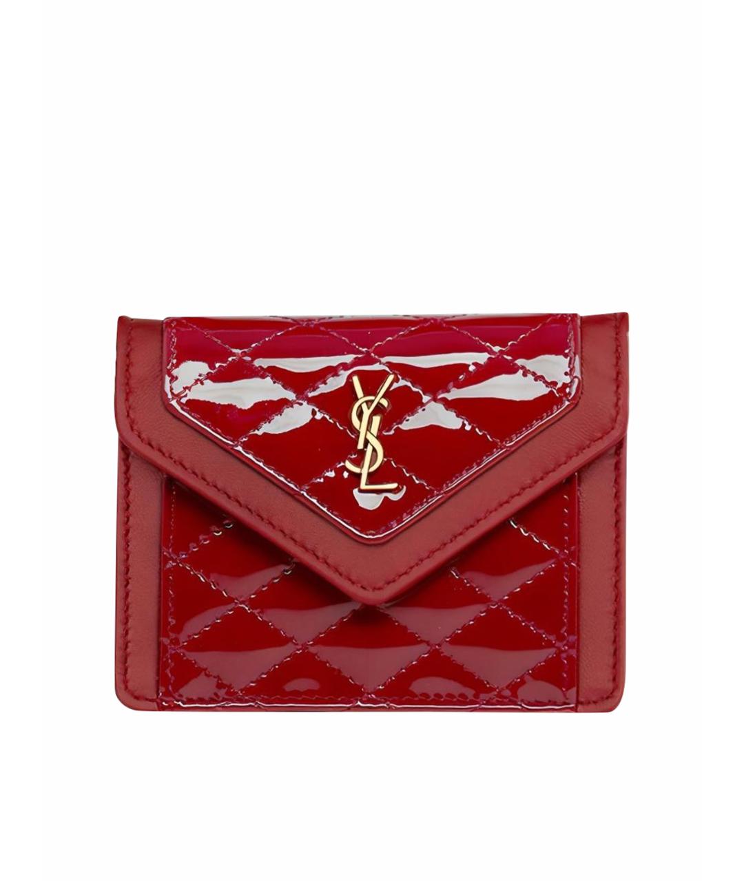 SAINT LAURENT Красная сумка через плечо из лакированной кожи, фото 1