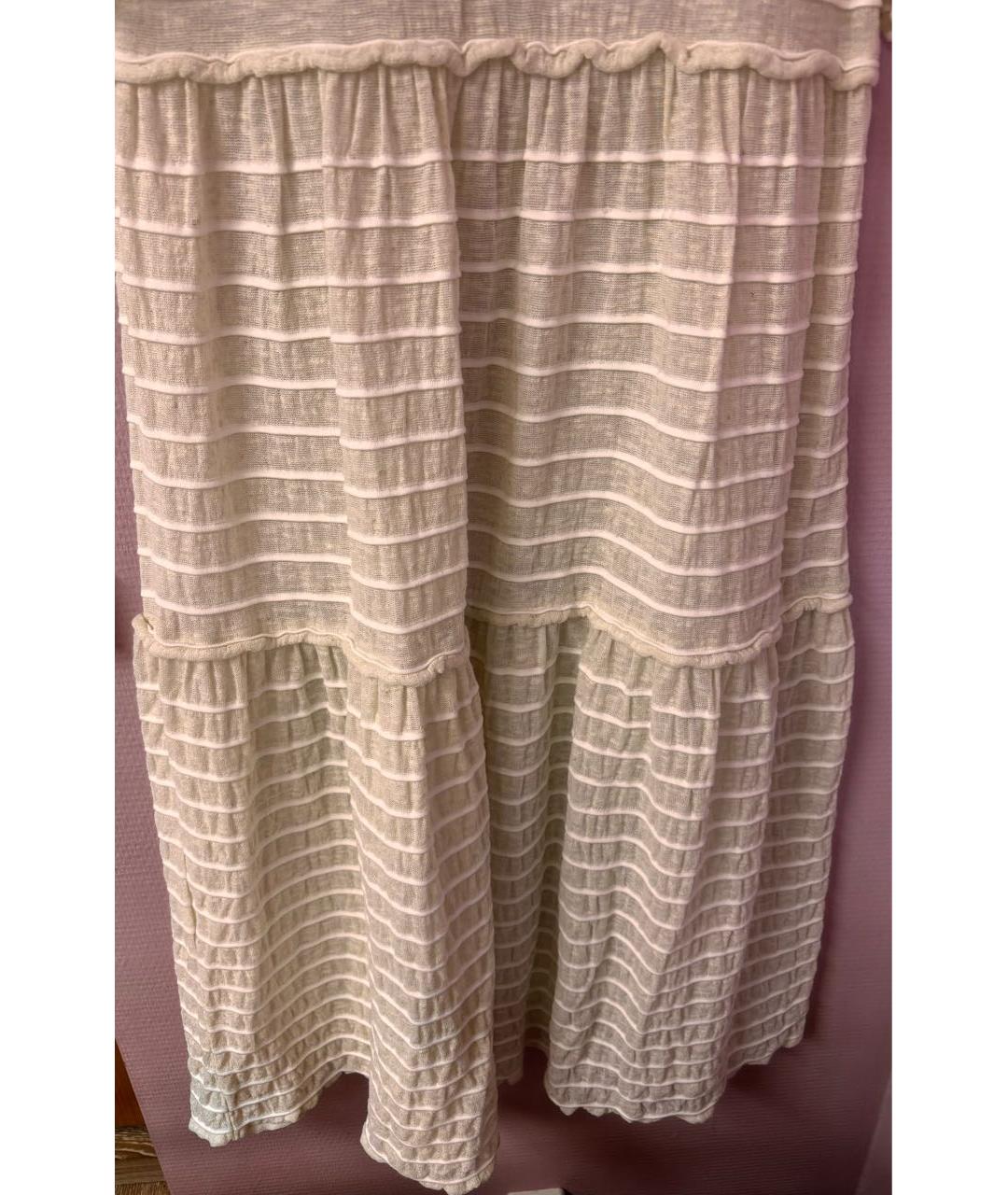 Sonya Rykiel Бежевый вискозный сарафан, фото 4