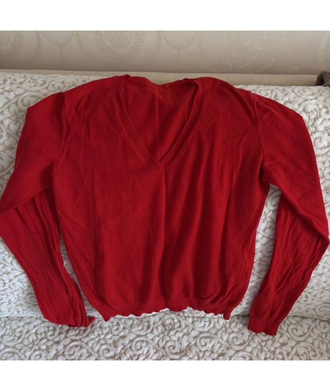 PRADA Красный хлопковый джемпер / свитер, фото 5