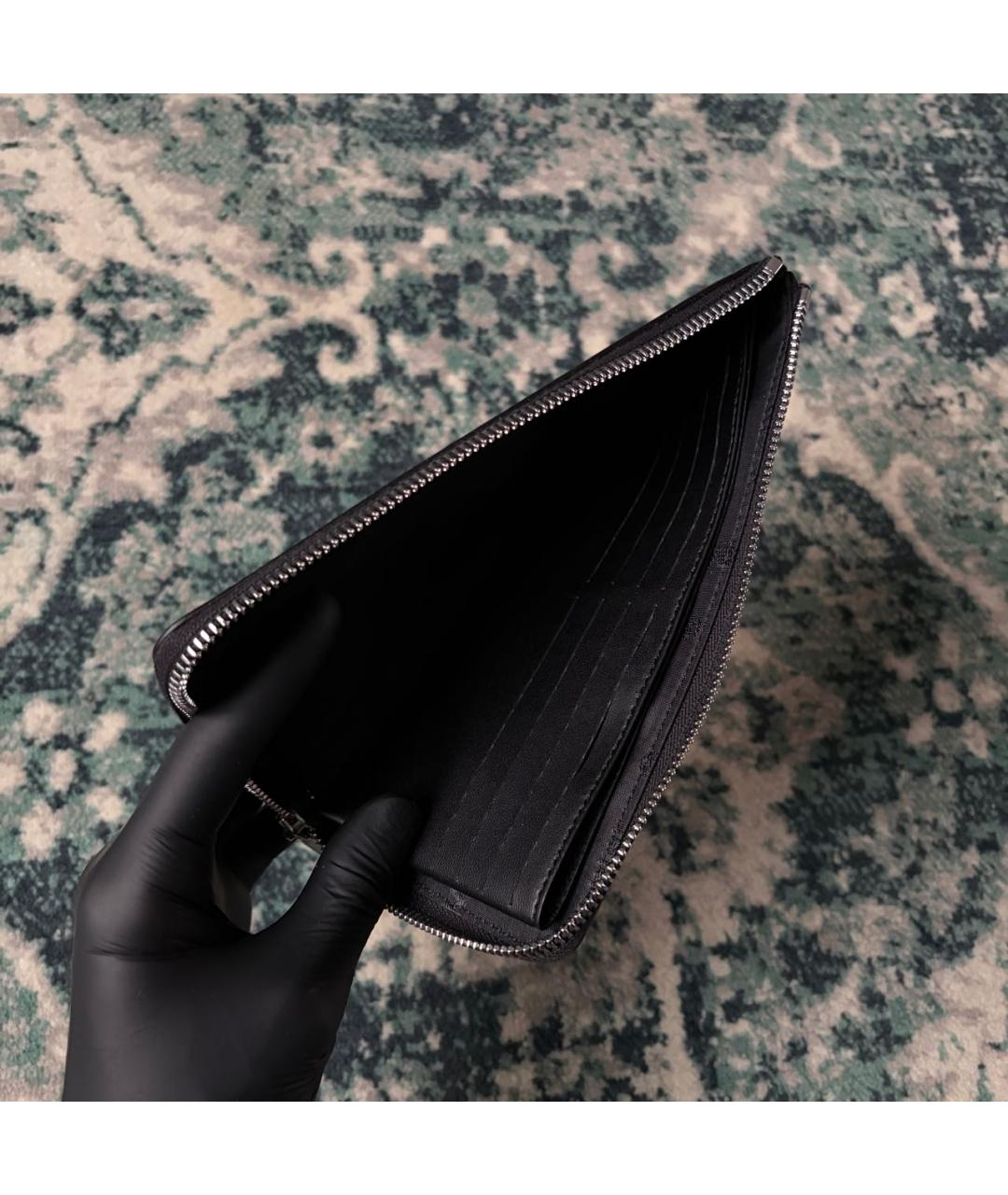 MM6 MAISON MARGIELA Черный полиуретановый кошелек, фото 5