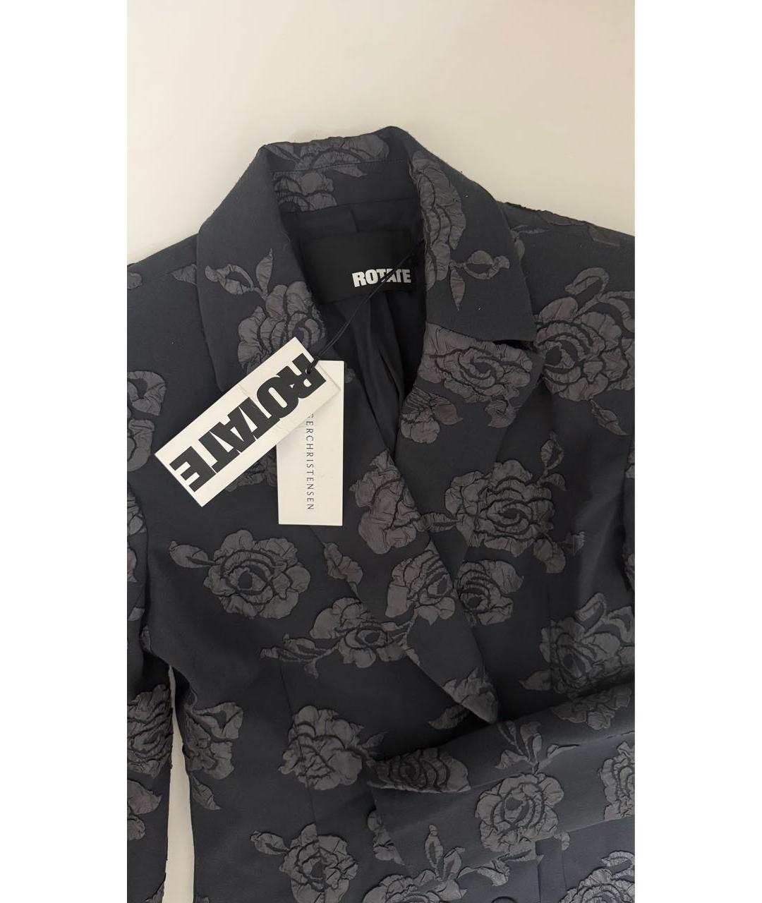 ROTATE Черное коктейльное платье, фото 7