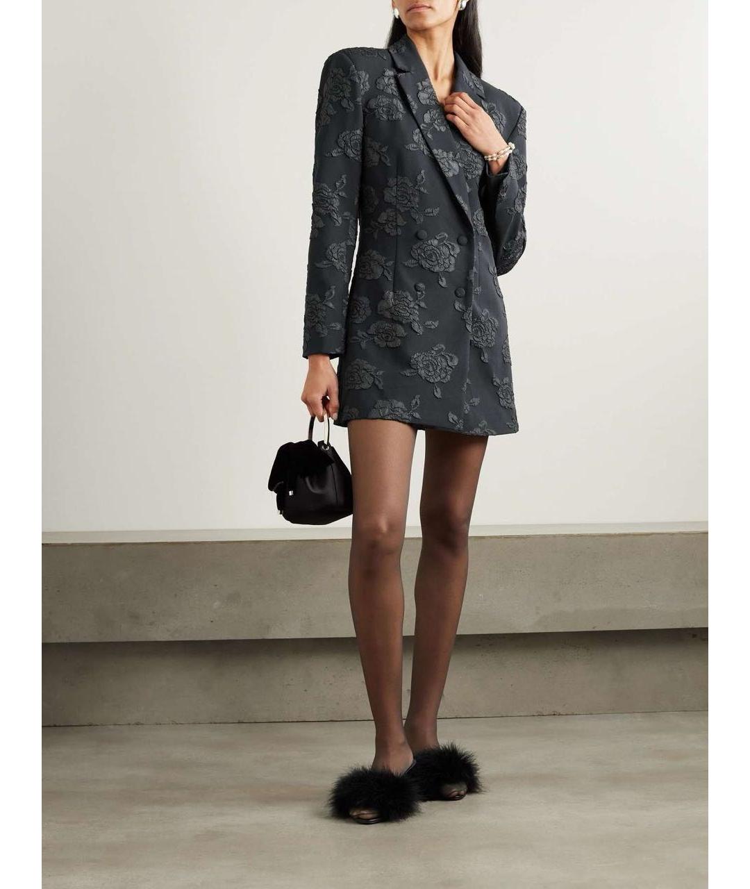 ROTATE Черное коктейльное платье, фото 5