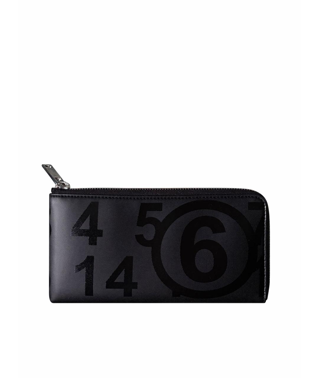 MM6 MAISON MARGIELA Черный полиуретановый кошелек, фото 1