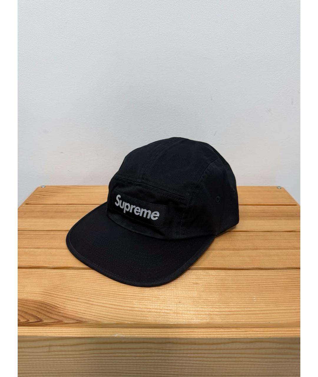 SUPREME Черная хлопковая кепка/бейсболка, фото 5