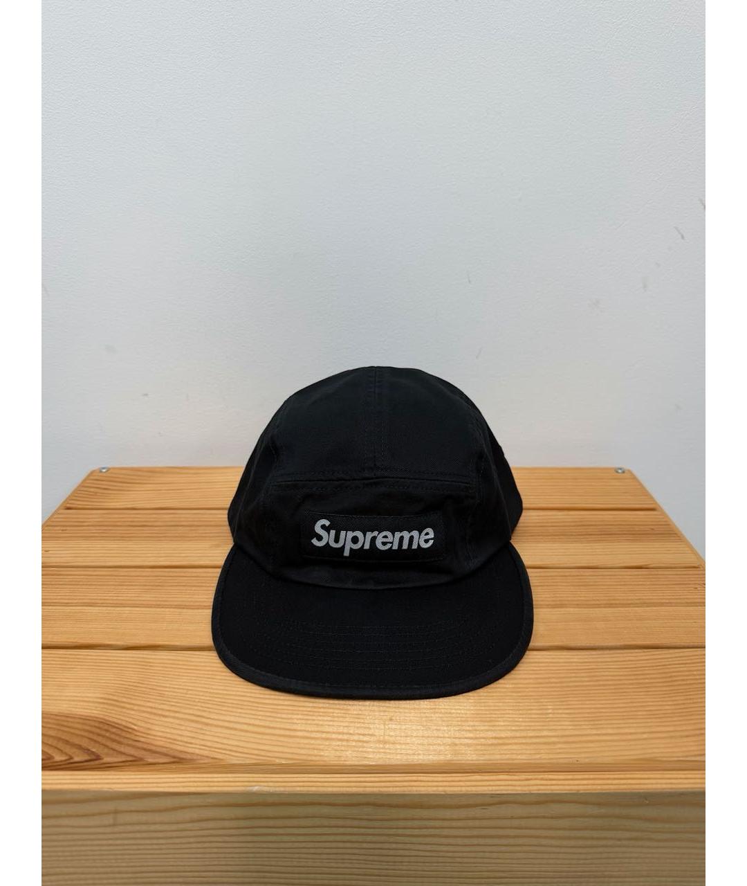 SUPREME Черная хлопковая кепка/бейсболка, фото 2