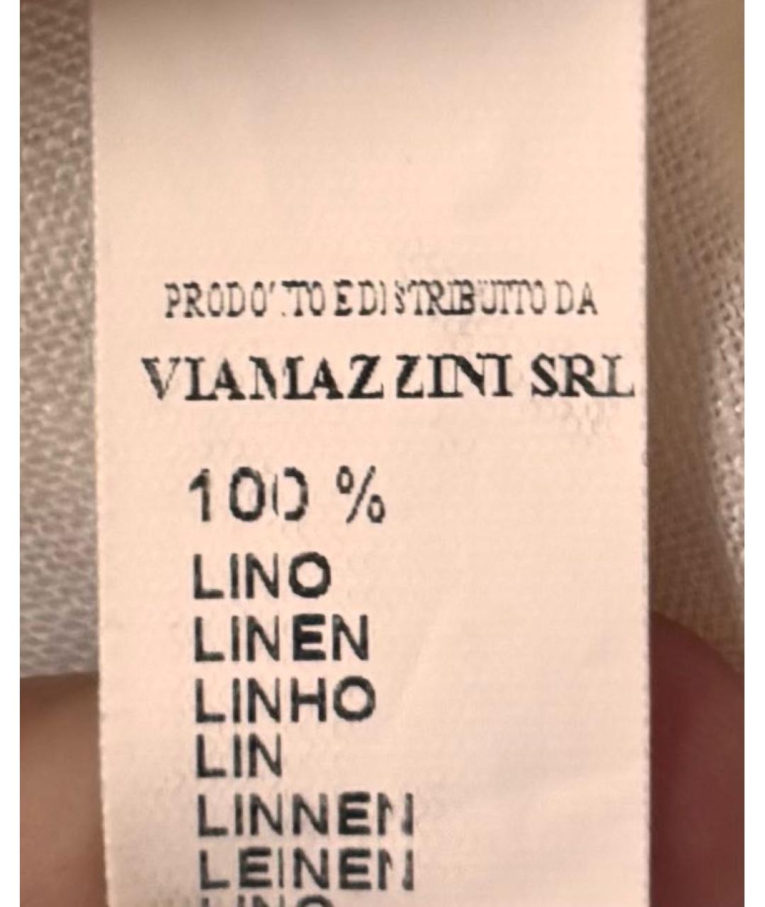 ERMANNO SCERVINO Белый льняной сарафан, фото 7