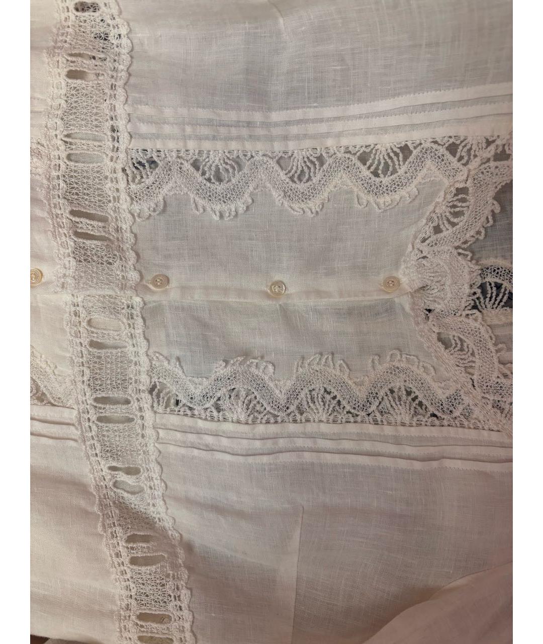 ERMANNO SCERVINO Белый льняной сарафан, фото 3