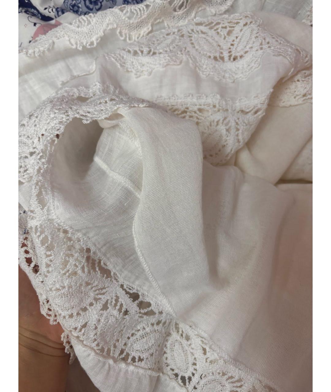 ERMANNO SCERVINO Белый льняной сарафан, фото 5