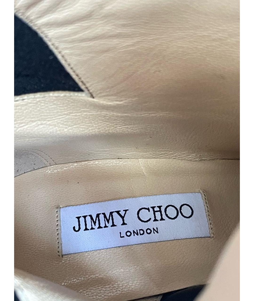 JIMMY CHOO Черные кожаные сапоги, фото 5