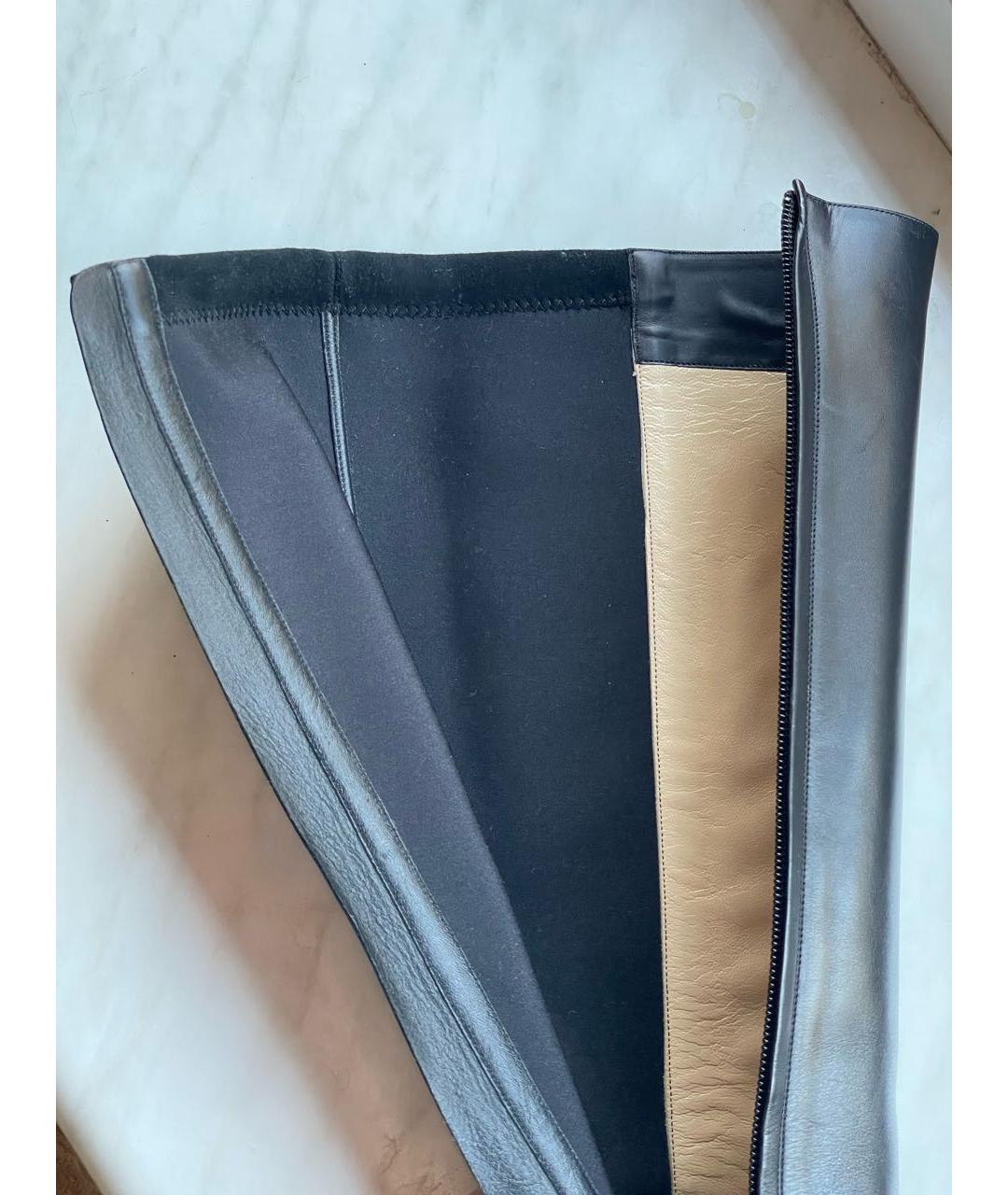 JIMMY CHOO Черные кожаные сапоги, фото 8