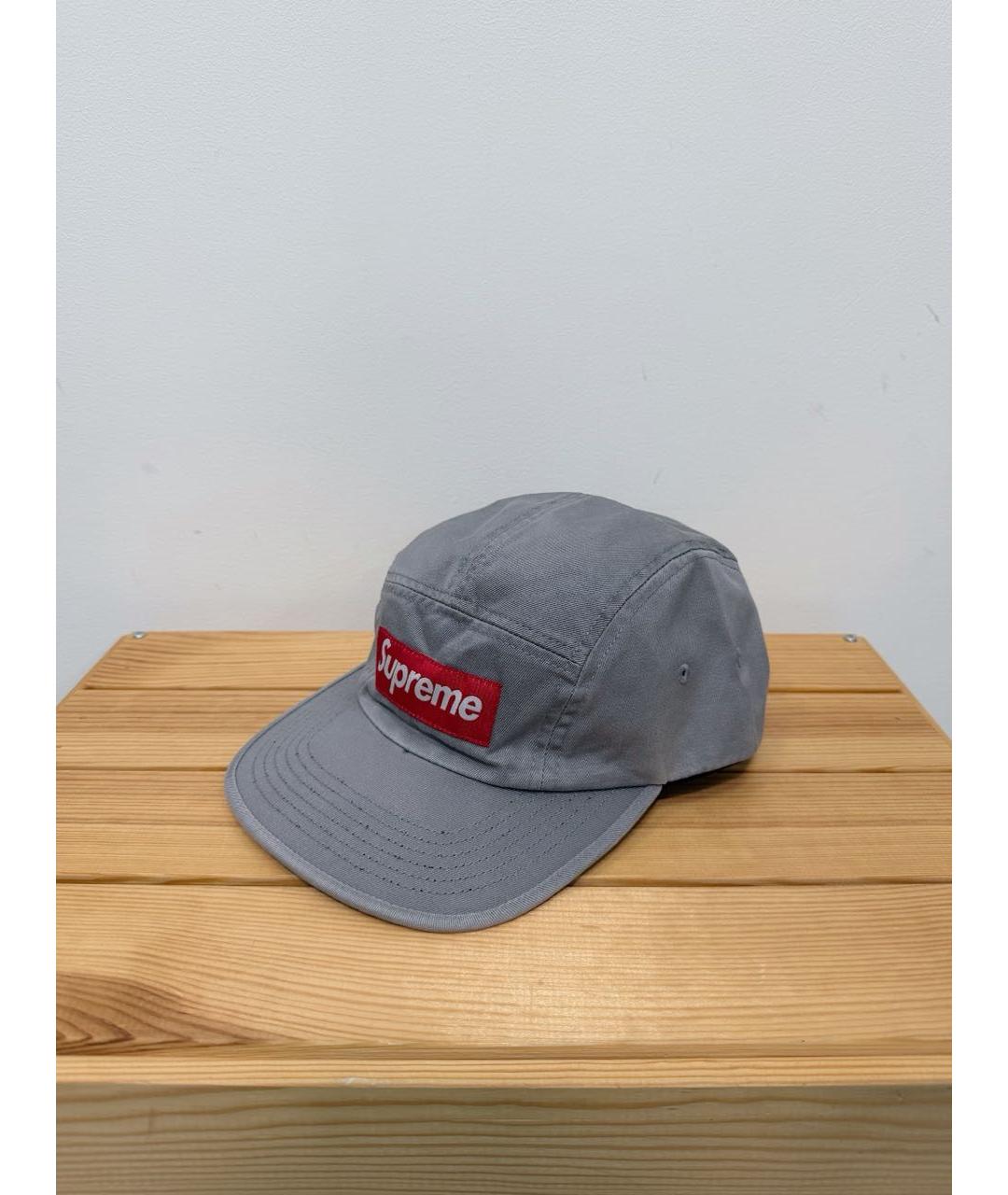 SUPREME Серая хлопковая кепка/бейсболка, фото 5