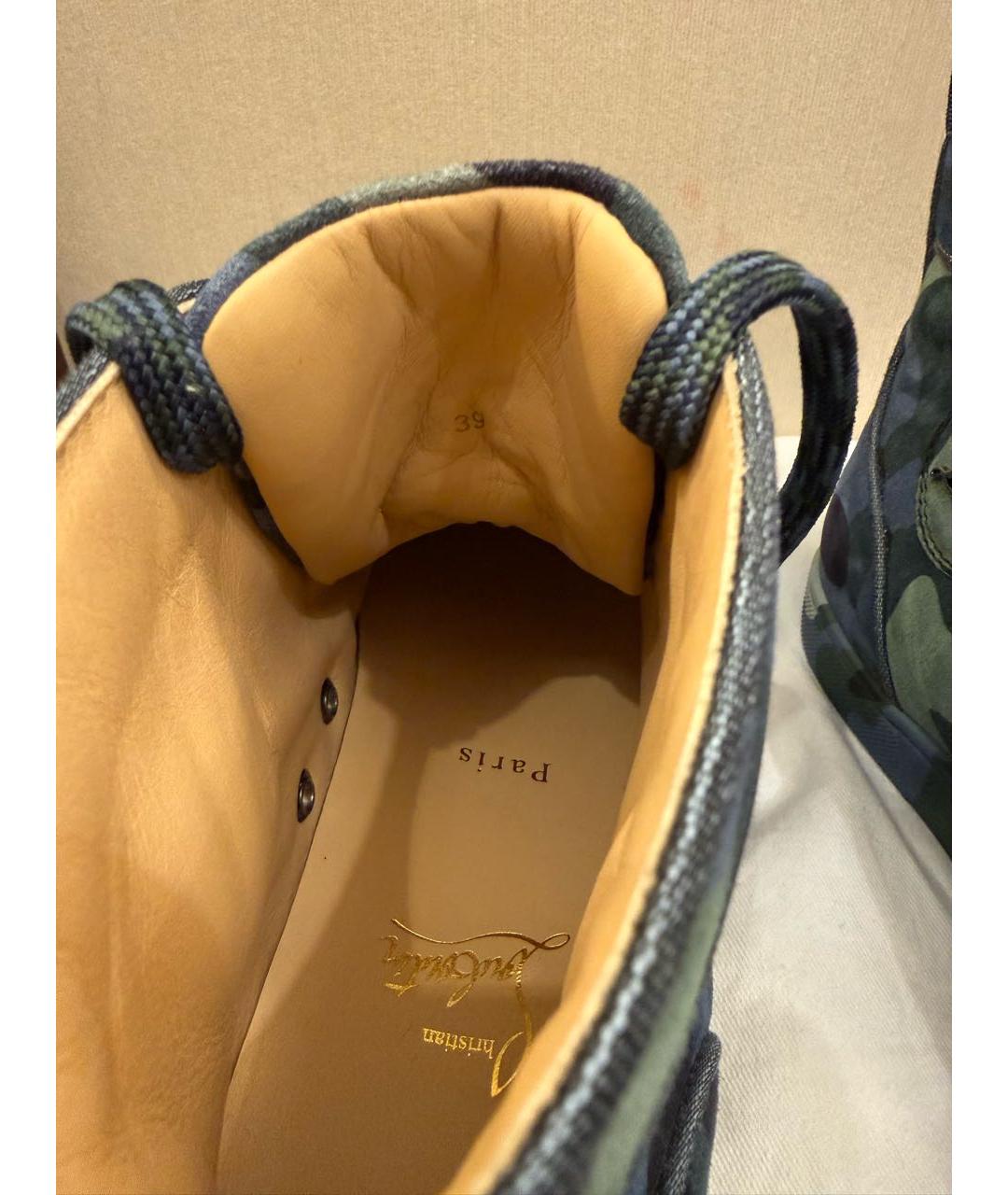 CHRISTIAN LOUBOUTIN Мульти замшевые ботинки, фото 5