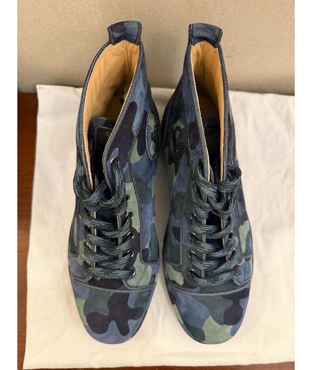 CHRISTIAN LOUBOUTIN Мульти замшевые ботинки, фото 3