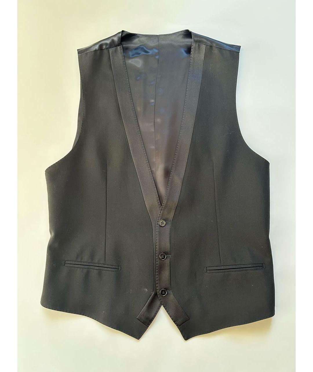 DOLCE&GABBANA Черный шерстяной жилет, фото 7