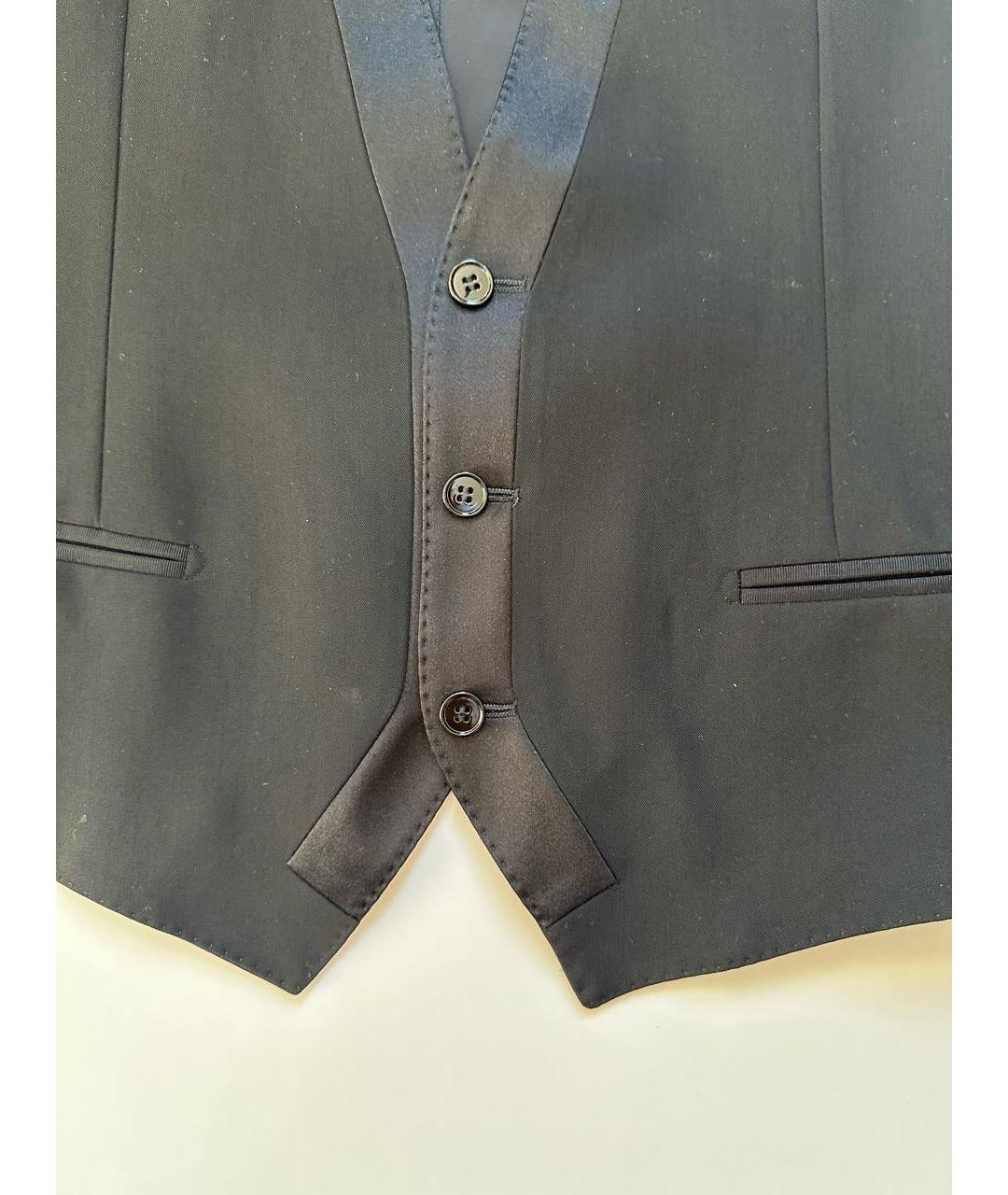 DOLCE&GABBANA Черный шерстяной жилет, фото 3