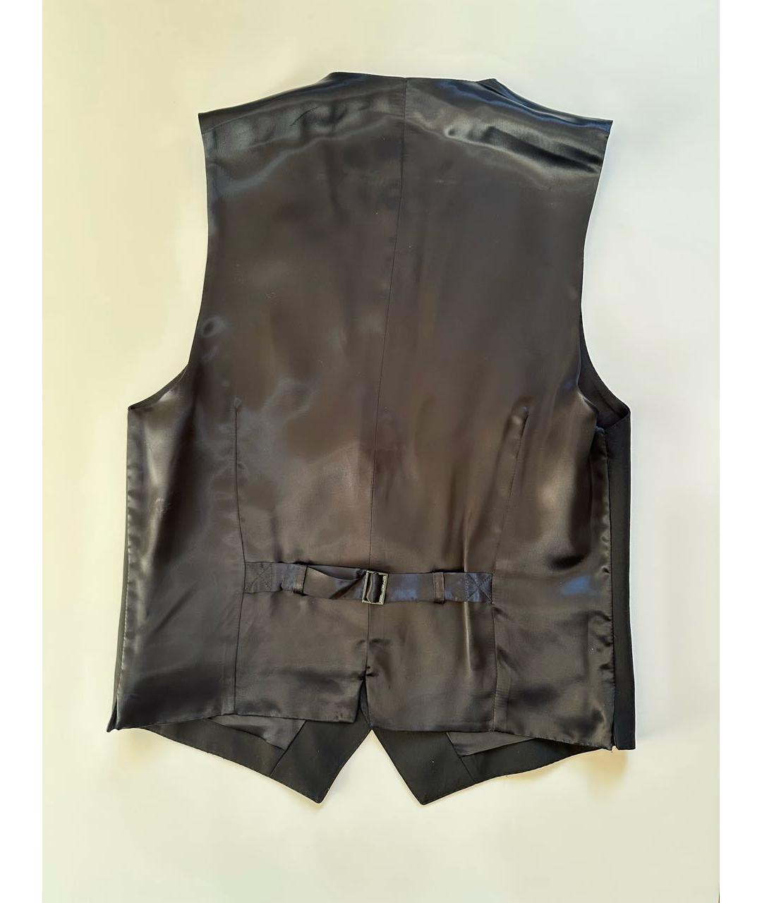 DOLCE&GABBANA Черный шерстяной жилет, фото 2