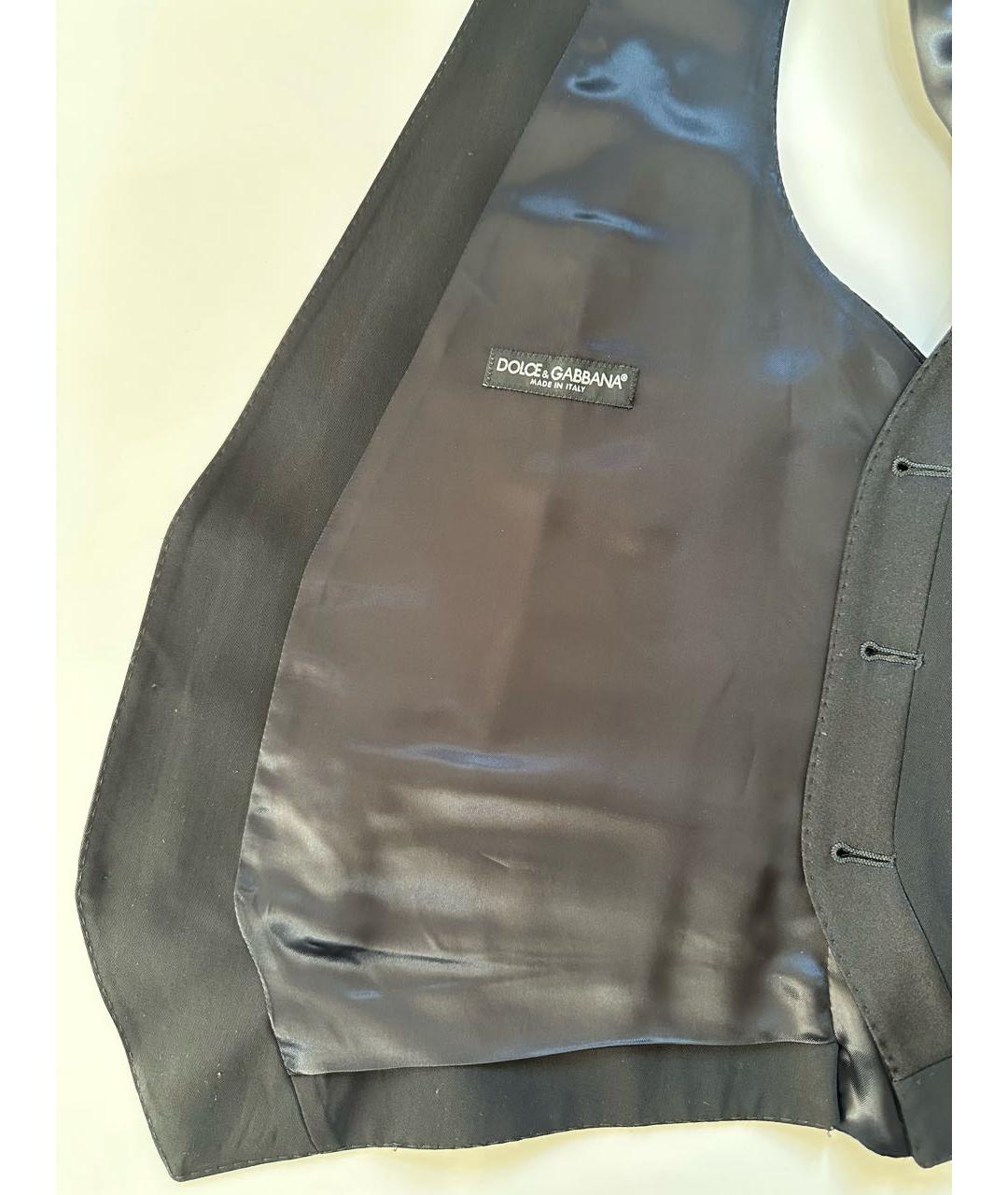 DOLCE&GABBANA Черный шерстяной жилет, фото 5