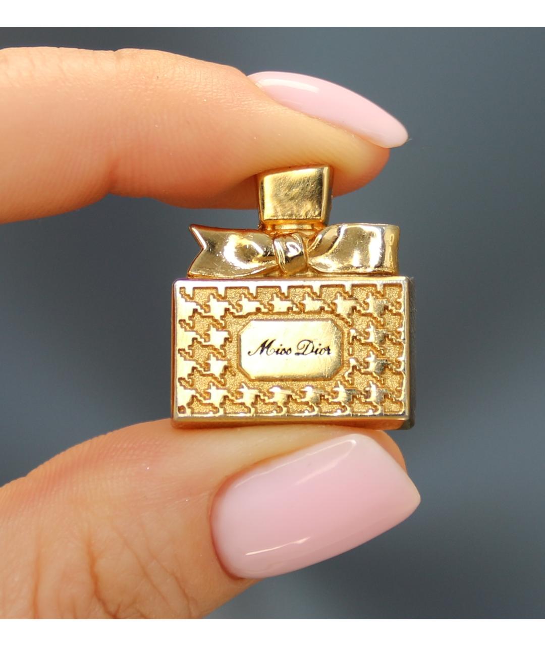 CHRISTIAN DIOR Золотая металлическая булавка / брошь, фото 3