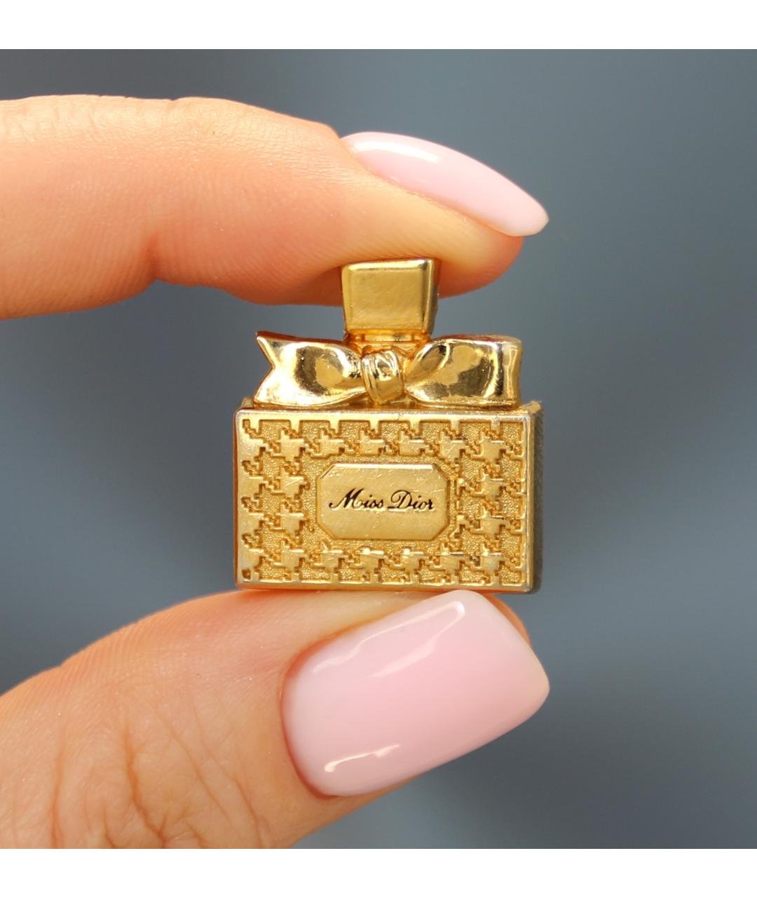 CHRISTIAN DIOR Золотая металлическая булавка / брошь, фото 2