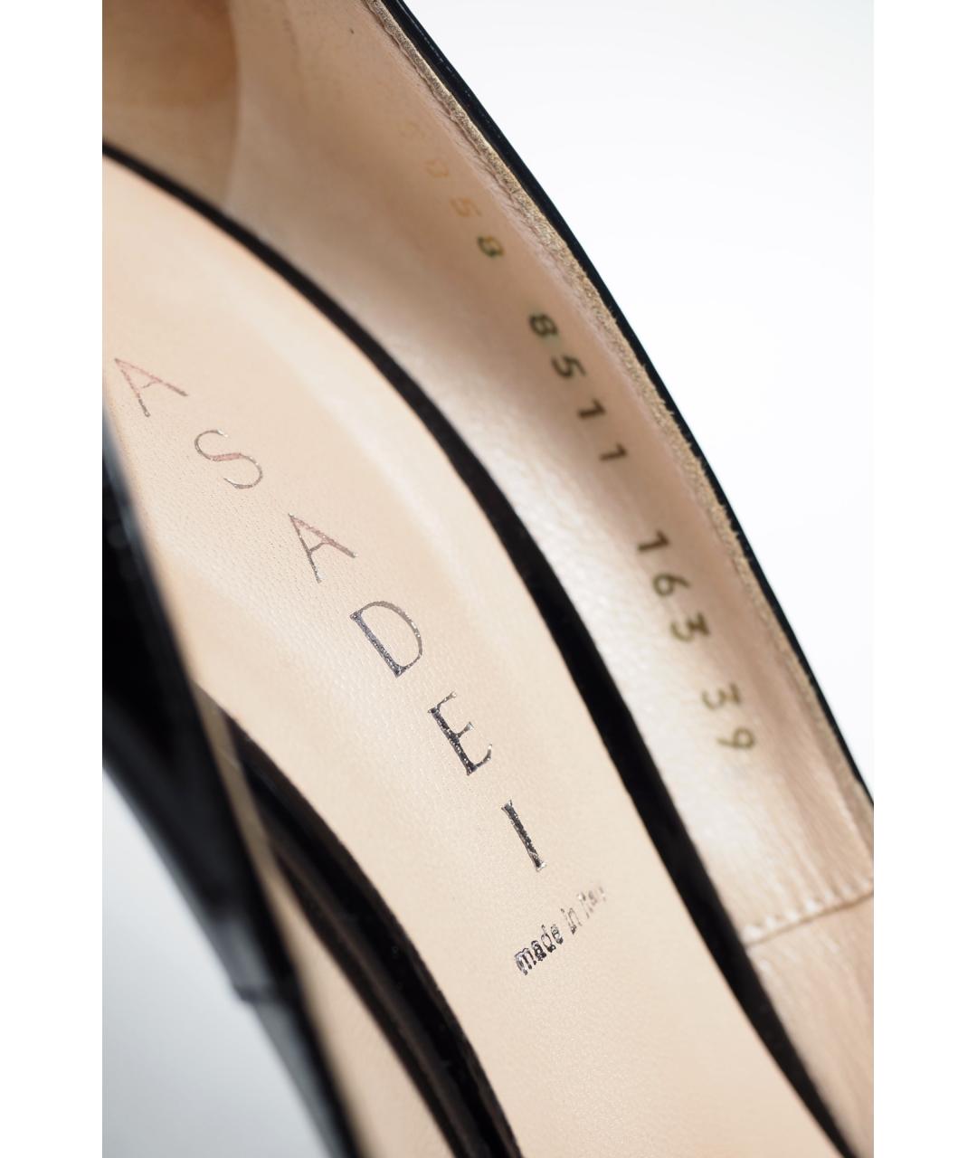 CASADEI Черные туфли из лакированной кожи, фото 3