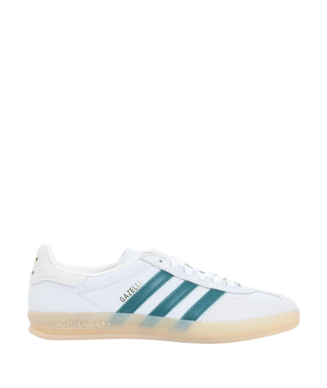 ADIDAS Белые кожаные низкие кроссовки / кеды, фото 1