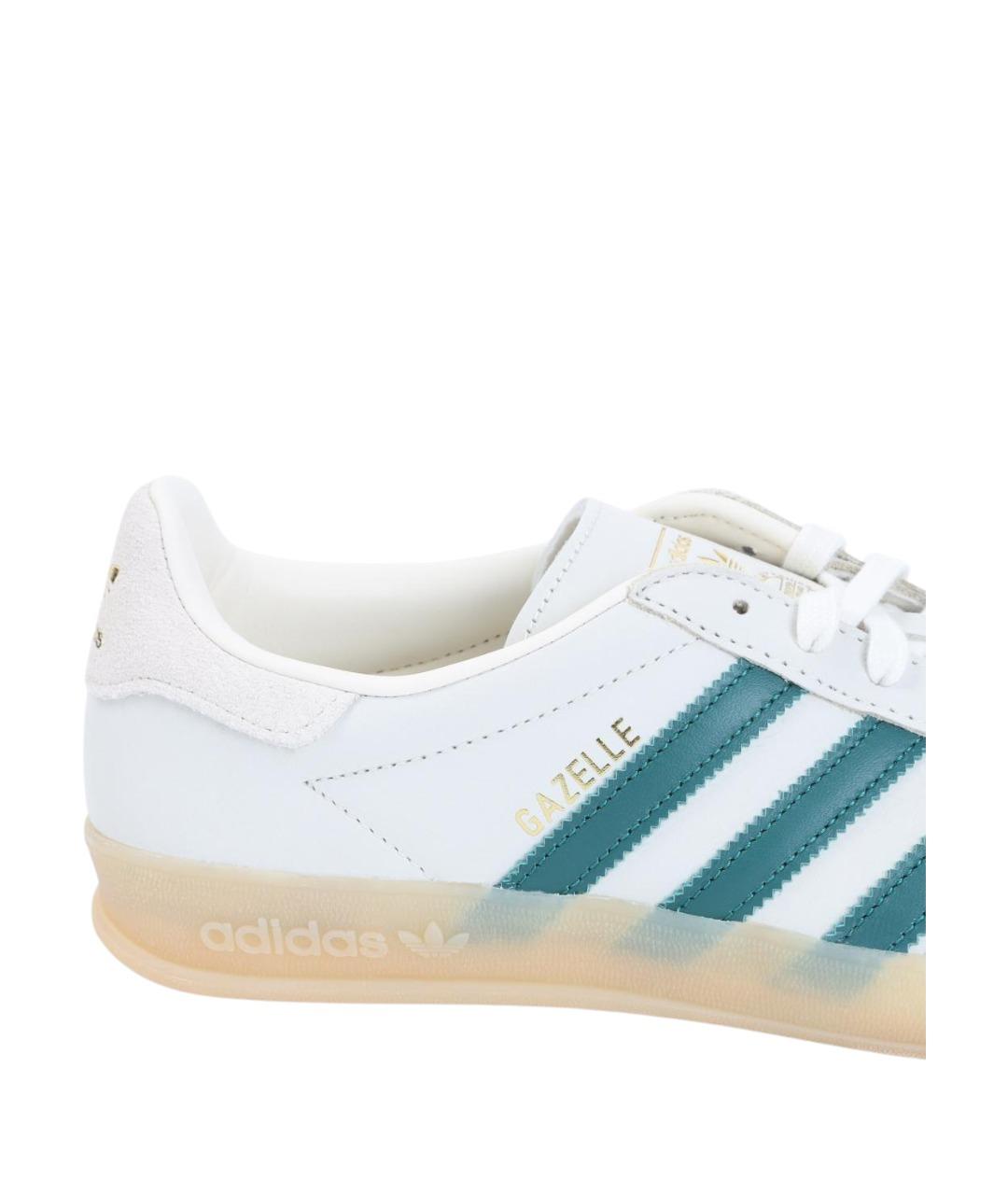 ADIDAS Белые кожаные низкие кроссовки / кеды, фото 4