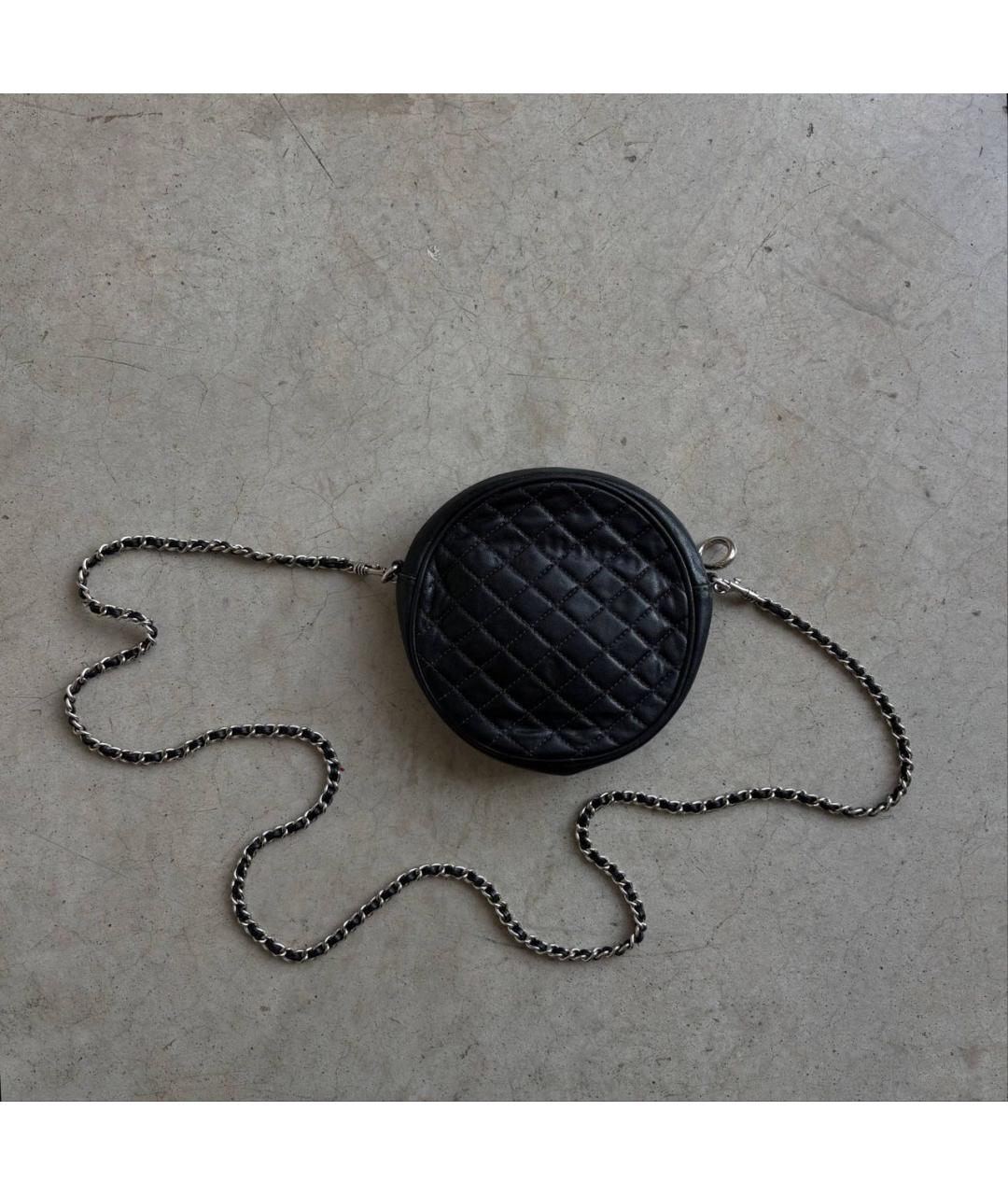 DOLCE&GABBANA Черная кожаная сумка через плечо, фото 5