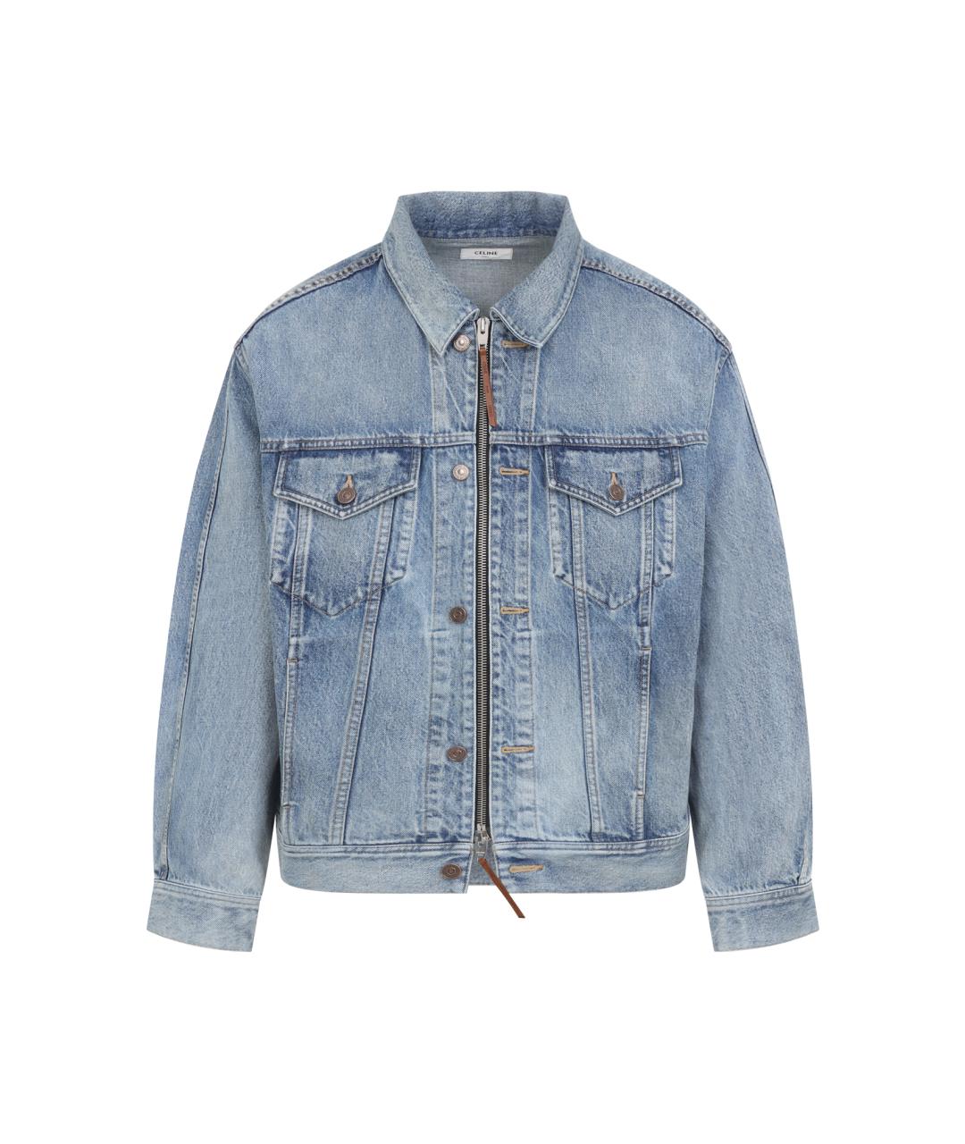 CELINE Голубая хлопковая куртка, фото 1