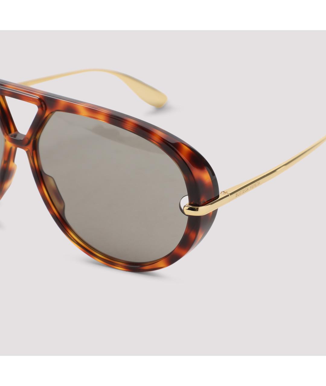 BOTTEGA VENETA Мульти металлические солнцезащитные очки, фото 3