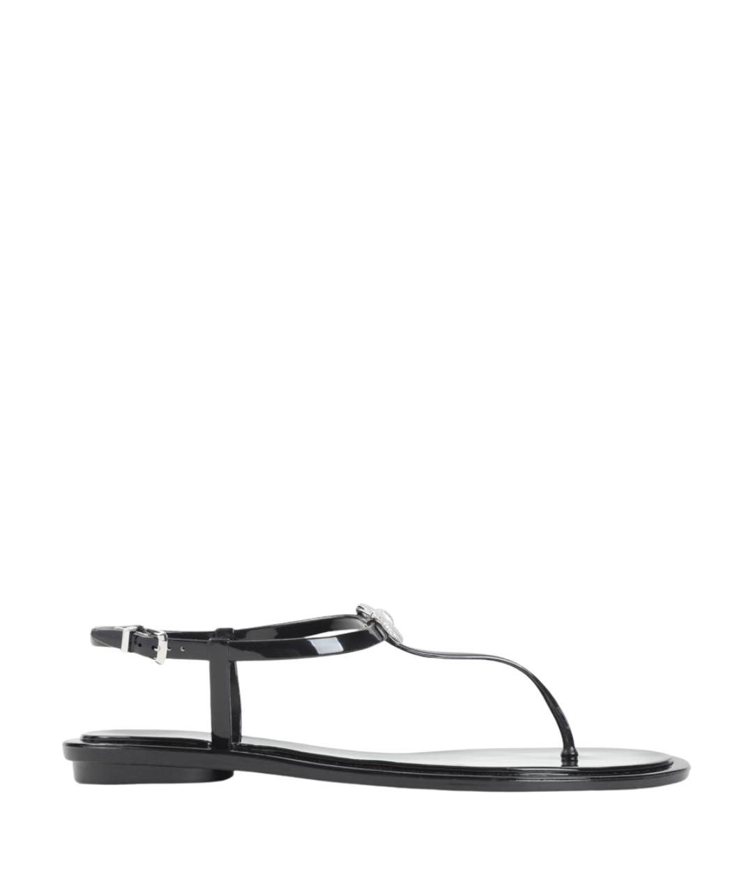 MACH&MACH Черные босоножки из искусственной кожи, фото 1