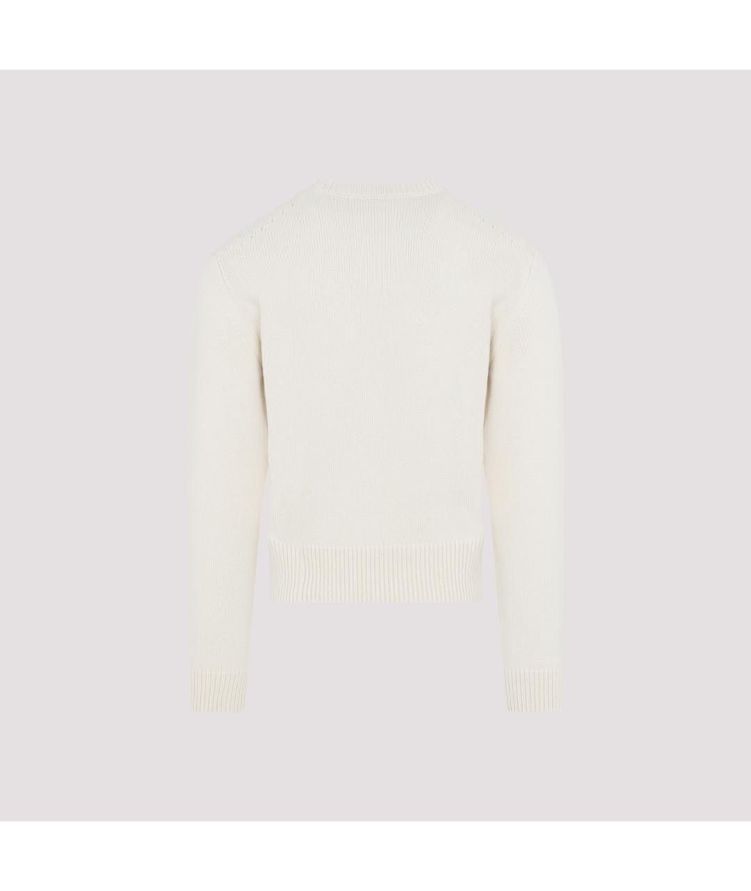 CELINE Белый кашемировый джемпер / свитер, фото 2