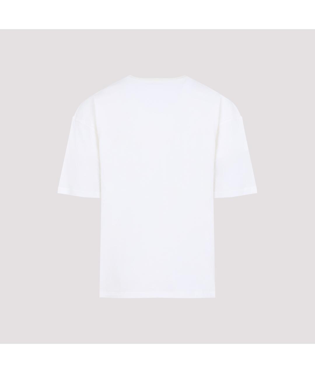 CELINE Белая хлопковая футболка, фото 2