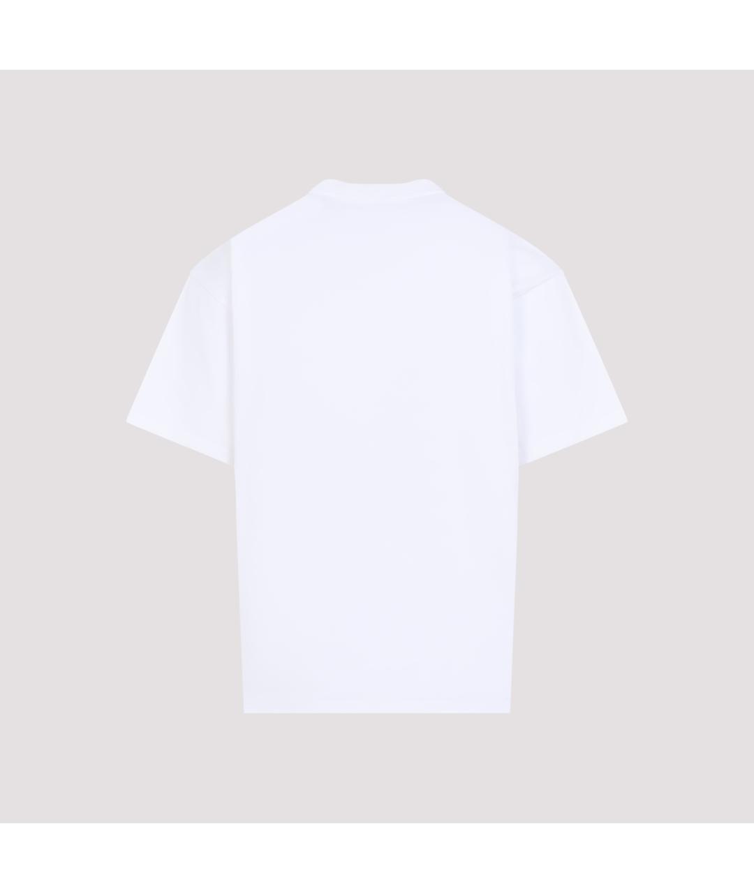 CELINE Белая хлопковая футболка, фото 2