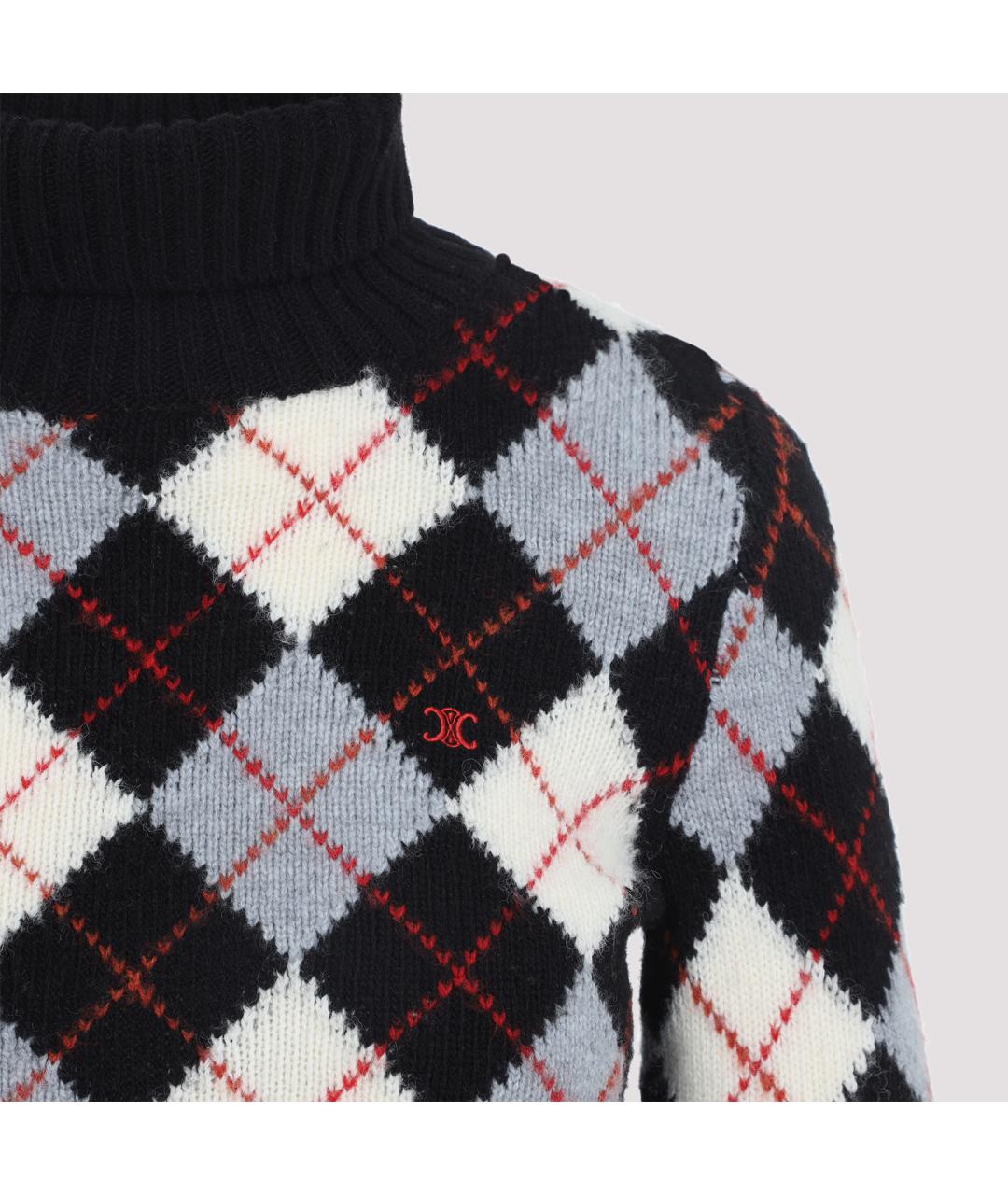CELINE Мульти шерстяной джемпер / свитер, фото 3