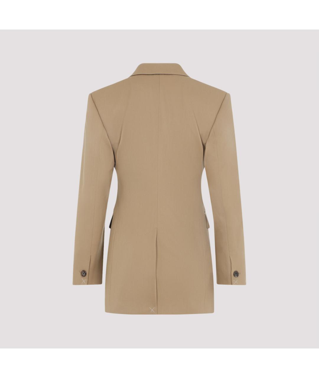 CELINE Белый шерстяной жакет/пиджак, фото 2