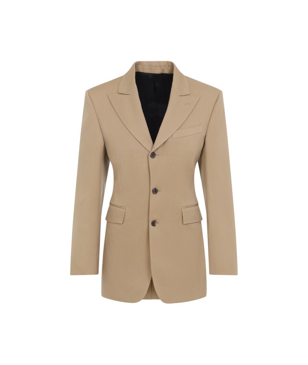 CELINE Белый шерстяной жакет/пиджак, фото 1