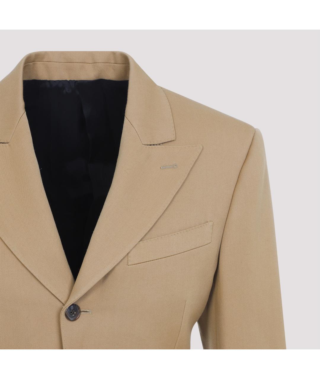 CELINE Белый шерстяной жакет/пиджак, фото 3