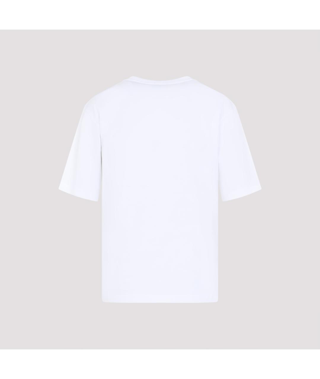 CELINE Белая хлопковая футболка, фото 2